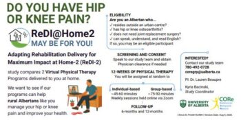 University of Alberta Seeking Virtual Participates